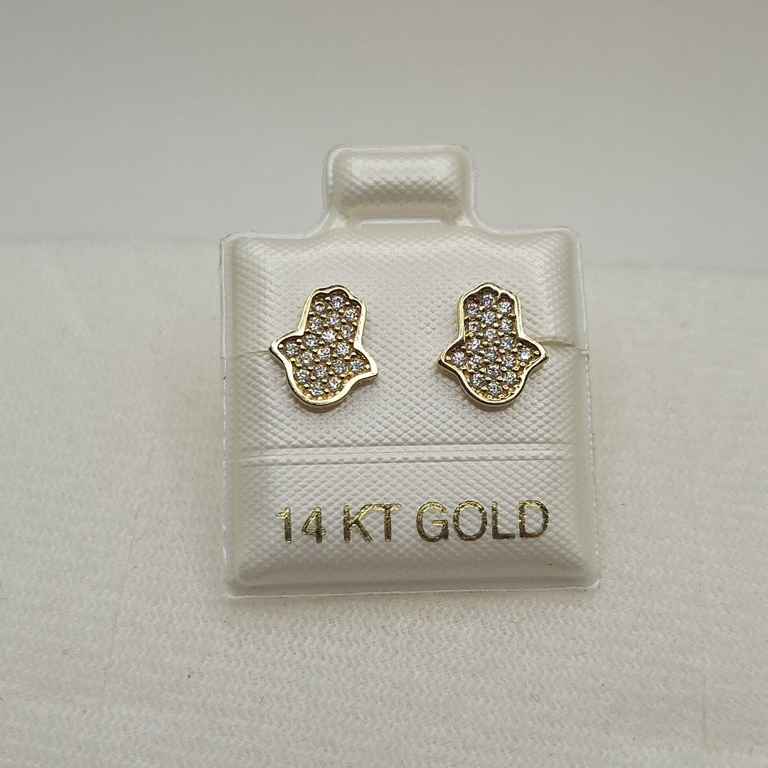 BROQUELES ORO 14K 1.3 (NUEVO)