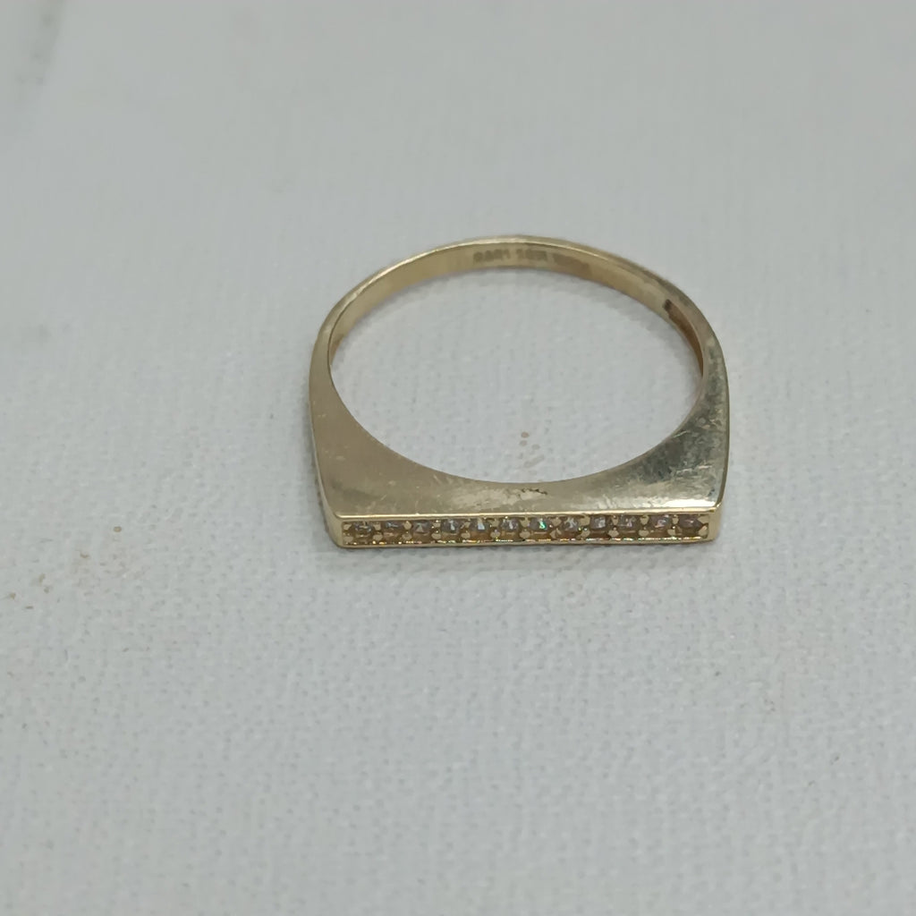 ANILLOS C/CIRCONIA ORO 10K TALLA 8 1.5 GR (NUEVO)