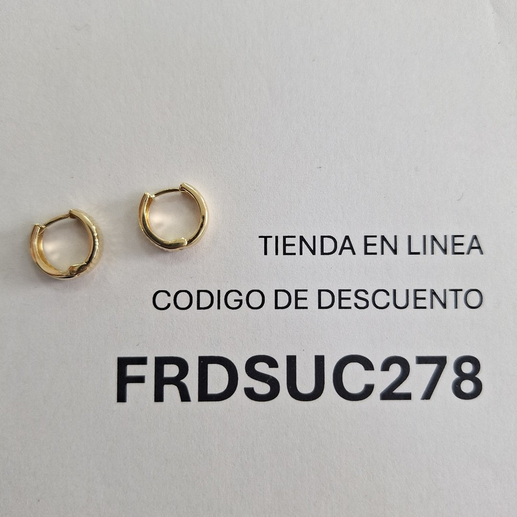HUGGIES ORO 14K 1.1 (NUEVO)