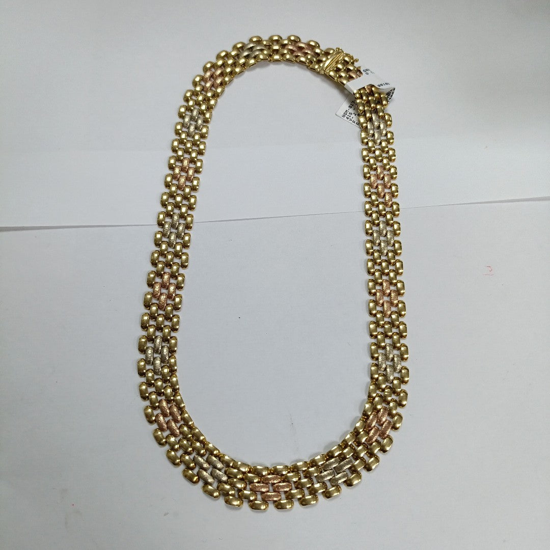 GARGANTILLA ORO, ORO COMBINADO 14 K 40.8 GRMS (SEMINUEVO)