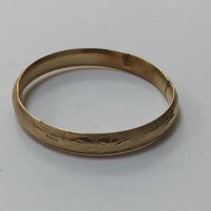 PULSERA RIGIDA ORO 10 K 10,40 GRMS (SEMINUEVO)