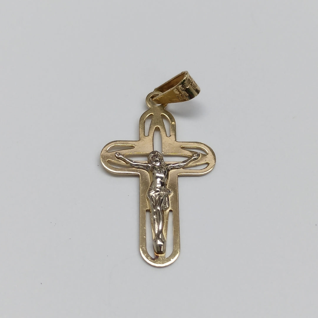 CRUCIFIJO ORO 14 K 1.6 GRMS (SEMINUEVO)