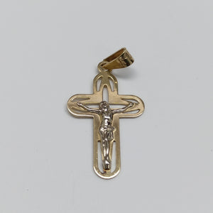 CRUCIFIJO ORO 14 K 1.6 GRMS (SEMINUEVO)
