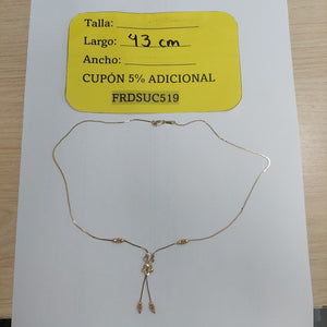 GARGANTILLA ORO 14 K 4.6 GRMS (SEMINUEVO)