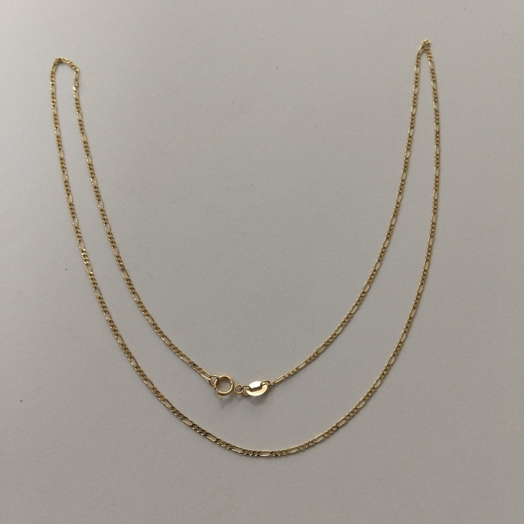 CADENAS TEJIDO 3X1 ORO 14K 55 CM 2.4 GR (NUEVO)