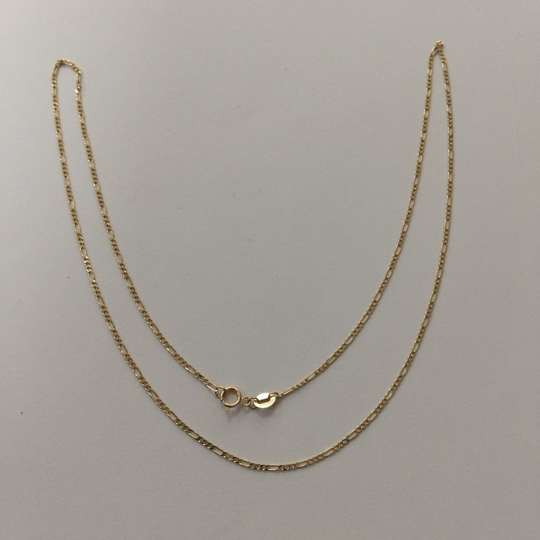 CADENAS TEJIDO 3X1 ORO 14K 55 CM 2.4 GR (NUEVO)
