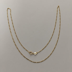 CADENAS TEJIDO 3X1 ORO 14K 55 CM 2.4 GR (NUEVO)