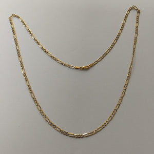 CADENAS TEJIDO 3X1 DIAMANTADO ORO 10K 60 CM 7 GR (NUEVO)