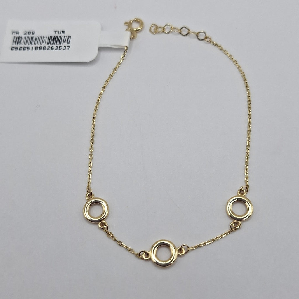 PULSERAS DAMA ORO 14K 1.3 (NUEVO)
