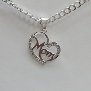 DIJE CORAZON C/CIRCONIAS PLATA .925 3.3 GR (NUEVO)