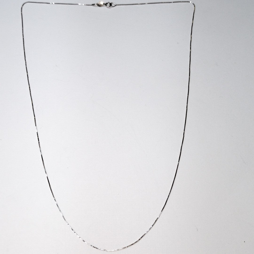 CADENA ORO BLANCO 14 K 0.9 GRMS (SEMINUEVO)