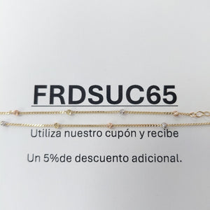 PULSERAS DAMA ORO 14K 1.1 (NUEVO)