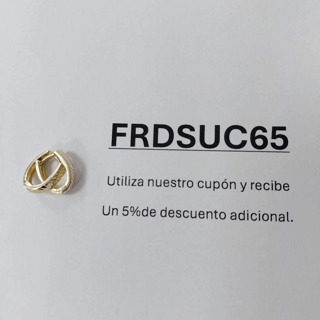 HUGGIES ORO 14K 1.1 (NUEVO)