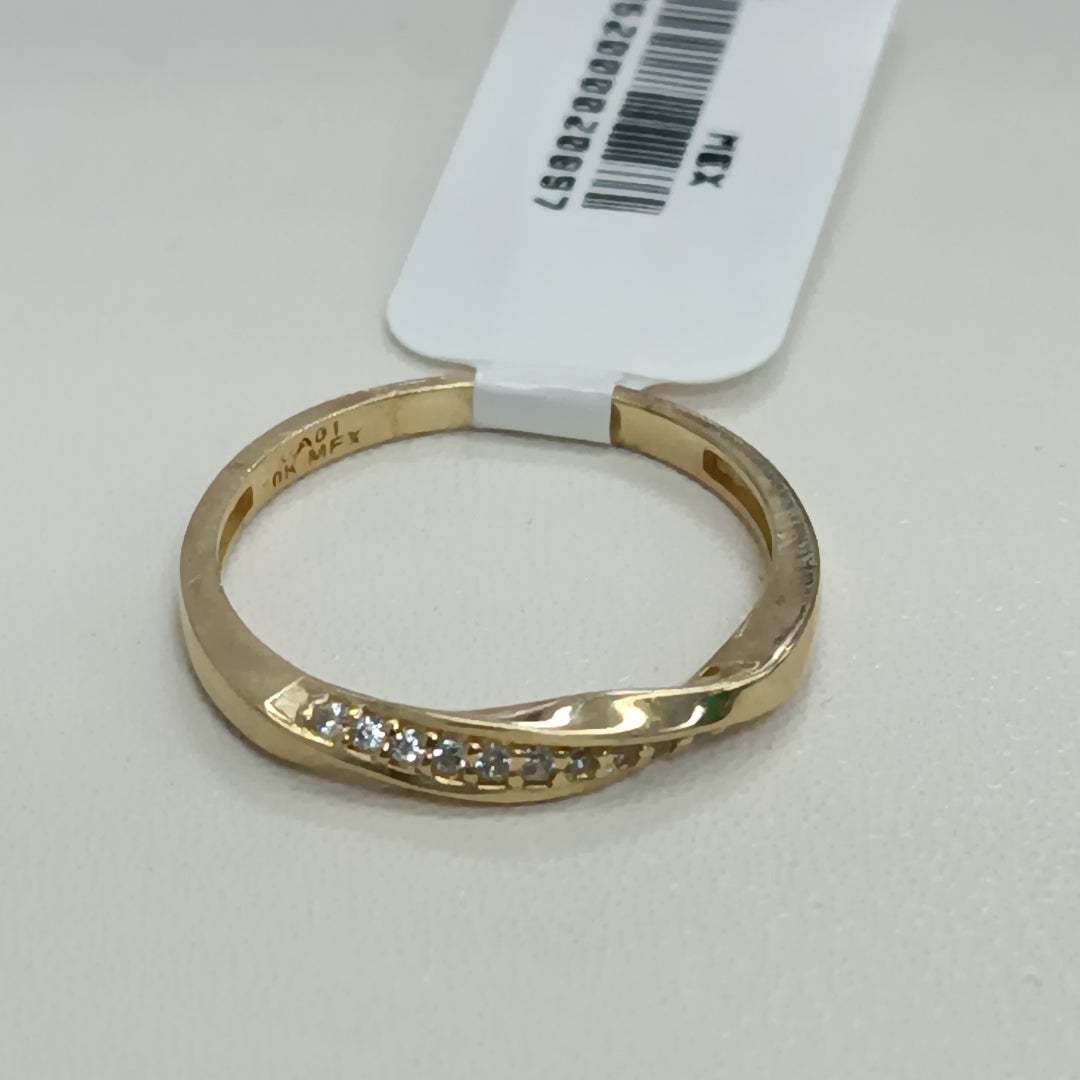ANILLOS C/CIRCONIA ORO 10K TALLA 9 1.9 GR (NUEVO)