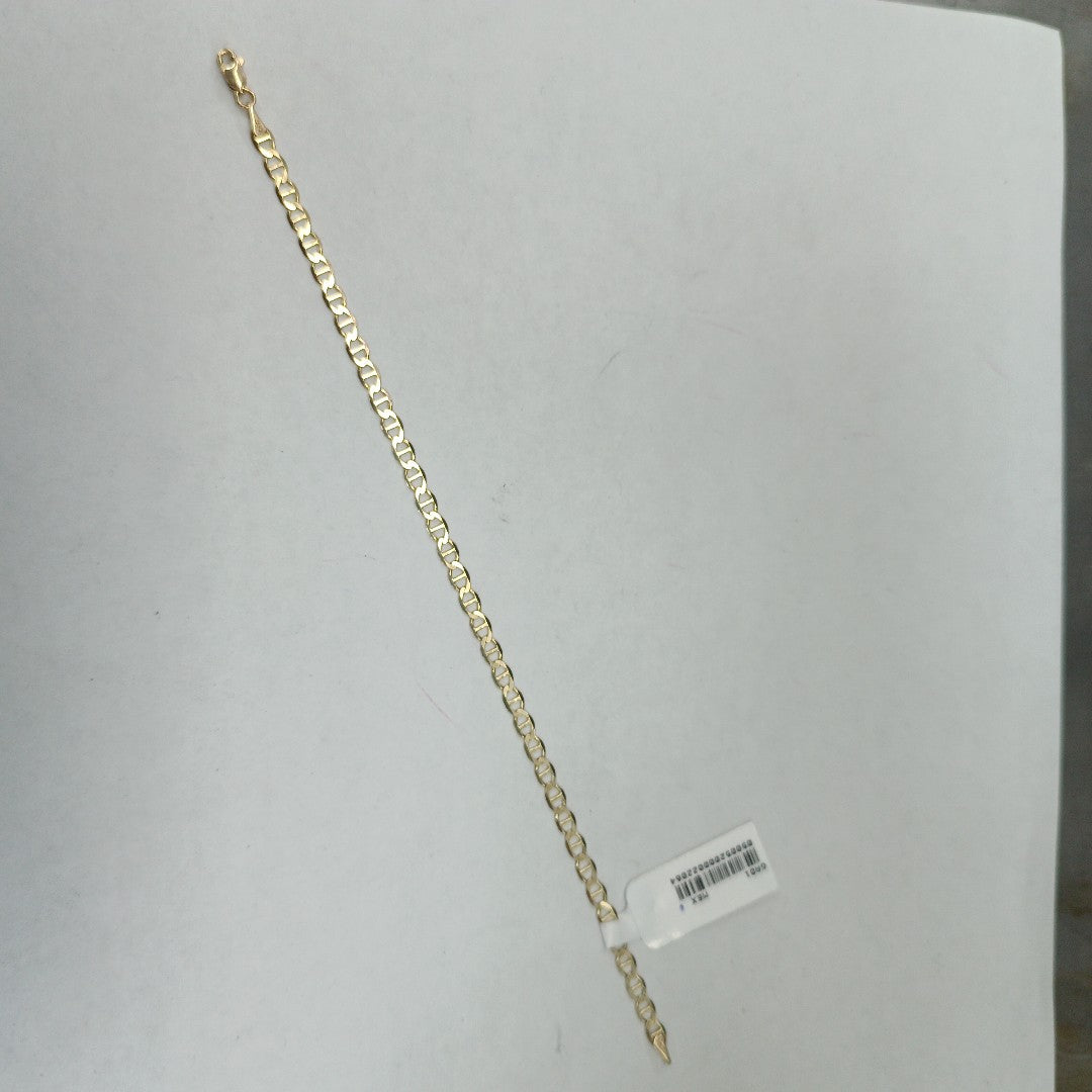 PULSERAS TEJIDO MARINERA ORO 14K 21 CM 3.2 GR (NUEVO)