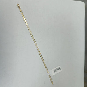 PULSERAS TEJIDO MARINERA ORO 14K 21 CM 3.2 GR (NUEVO)
