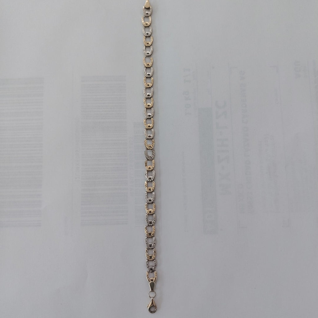 PULSERA ORO, ORO COMBINADO 14 K 5.4 GRMS (SEMINUEVO)