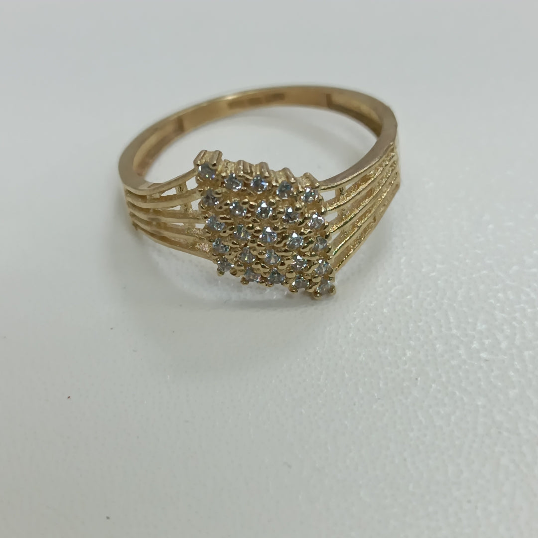 ANILLOS C/CIRCONIA ORO 10K TALLA 8 2.2 GR (NUEVO)