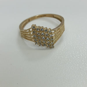 ANILLOS C/CIRCONIA ORO 10K TALLA 8 2.2 GR (NUEVO)
