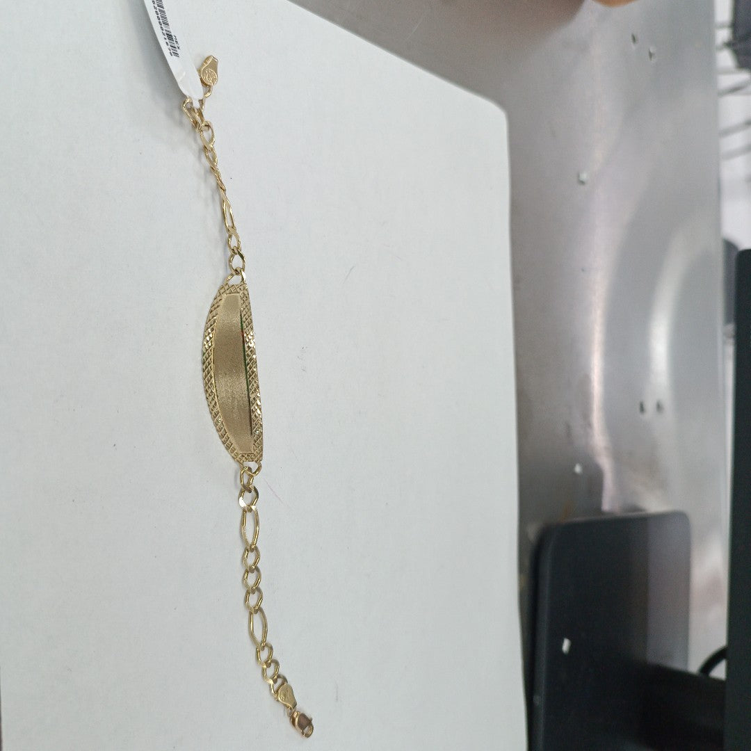 PULSERAS TEJIDO ESCLAVA 3X1 ORO 10K 21 CM 8.4 GR (NUEVO)