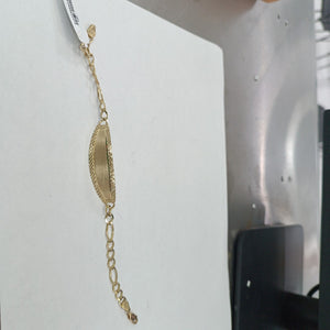 PULSERAS TEJIDO ESCLAVA 3X1 ORO 10K 21 CM 8.4 GR (NUEVO)