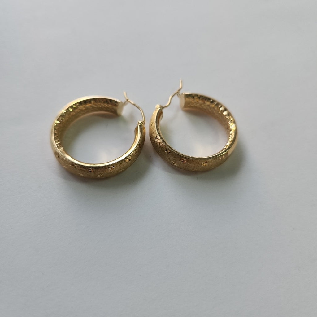 ARRACADAS PAR ORO 14 K 3.3 GRMS (SEMINUEVO)