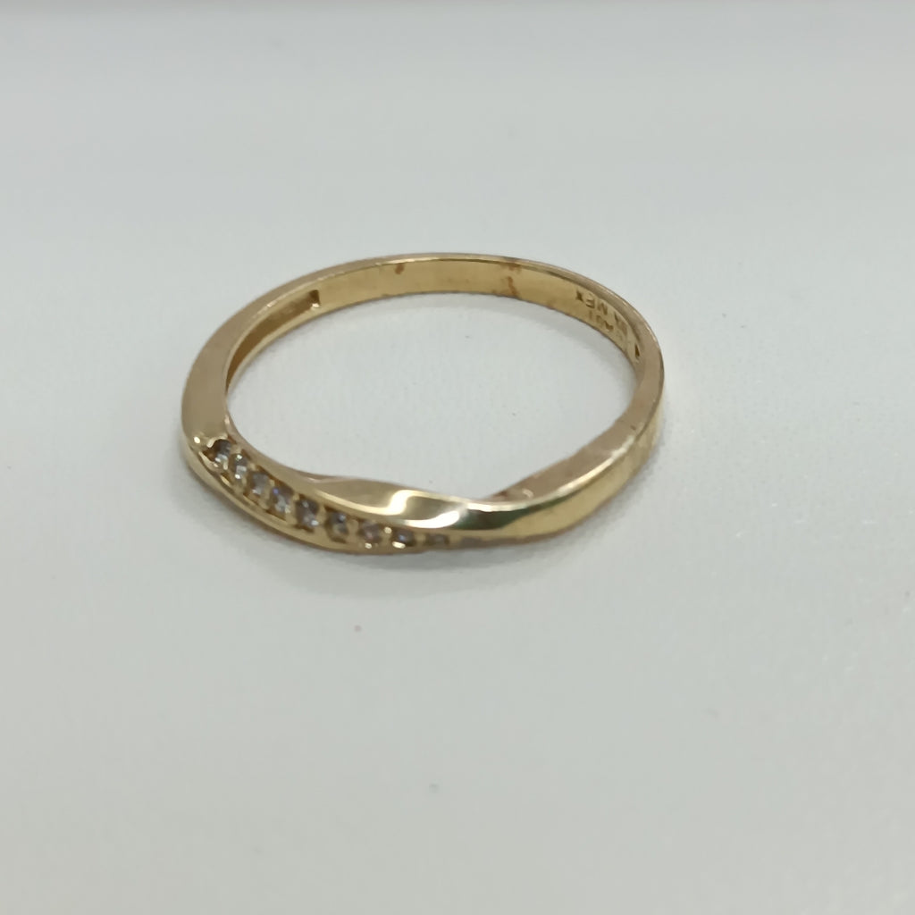 ANILLOS C/CIRCONIA ORO 10K TALLA 9 1.8 GR (NUEVO)
