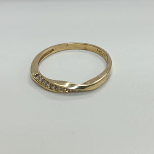 ANILLOS C/CIRCONIA ORO 10K TALLA 9 1.8 GR (NUEVO)