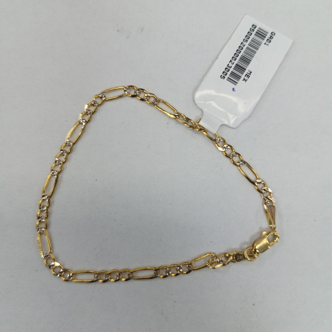 PULSERAS TEJIDO 3X1 ORO 14K 18 CM 3 GR (NUEVO)
