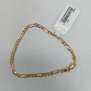 PULSERAS TEJIDO 3X1 ORO 14K 18 CM 3 GR (NUEVO)