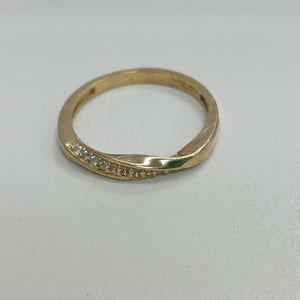 ANILLOS C/CIRCONIA ORO 10K TALLA 8 1.9 GR (NUEVO)