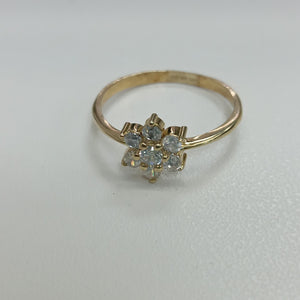 ANILLOS C/CIRCONIA ORO 10K TALLA 8 1.9 GR (NUEVO)