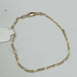 PULSERAS TEJIDO 3X1 ORO 14K 16 CM 1.5 GR (NUEVO)