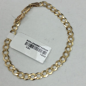 PULSERA TEJIDO BARBADA 4.6G 18 CM 14K (NUEVO)