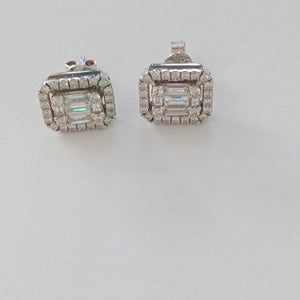ARETES PAR ORO BLANCO 10 K 3.6 GRMS (SEMINUEVO)