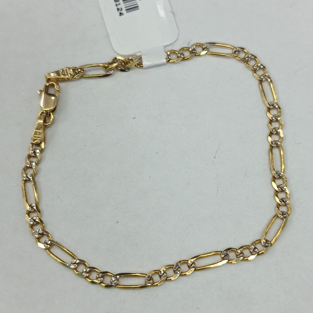 PULSERA TEJIDO 3X1 2.9G 18 CM 14K (NUEVO)