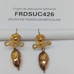 ARETES PAR ORO 8 K 4.1 GRMS (SEMINUEVO)