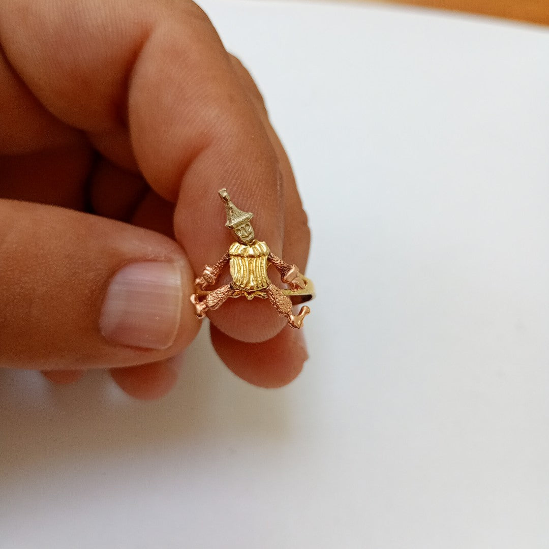 ANILLITO ORO COMBINADO 14 K 2,00 GRMS (SEMINUEVO)