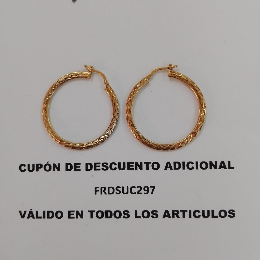 ARRACADAS PAR ORO 10 K 2.4 GRMS (SEMINUEVO)