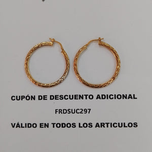 ARRACADAS PAR ORO 10 K 2.4 GRMS (SEMINUEVO)