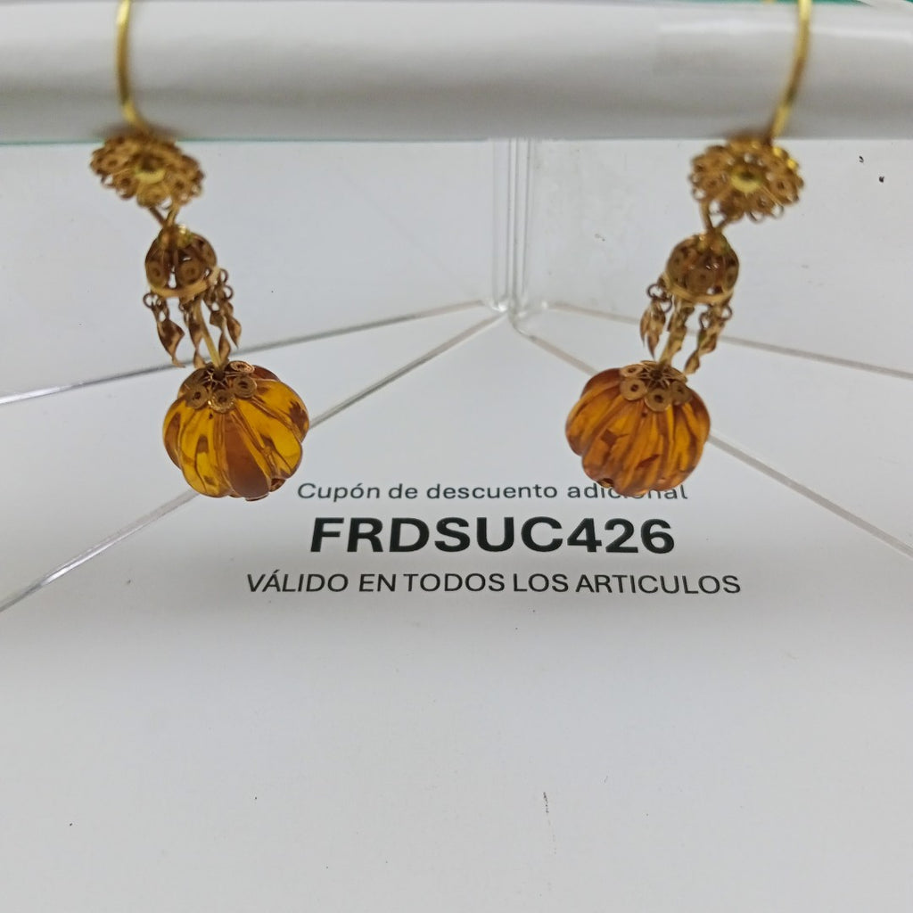 ARETES PAR ORO 8 K 6 GRMS (SEMINUEVO)