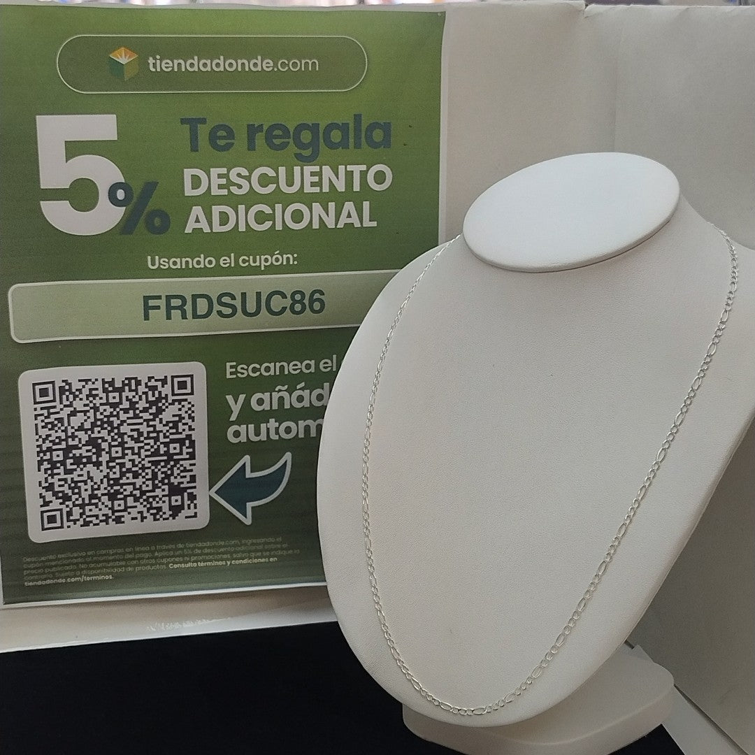 CADENA 3X1 PLATA .925 60 CM 4.62 GR (NUEVO)