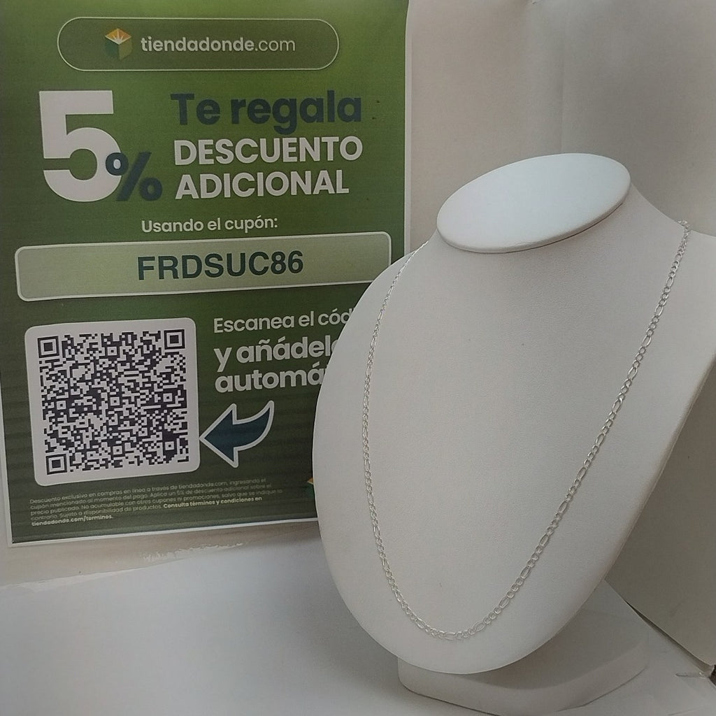 CADENA 3X1 PLATA .925 60 CM 4.82 GR (NUEVO)