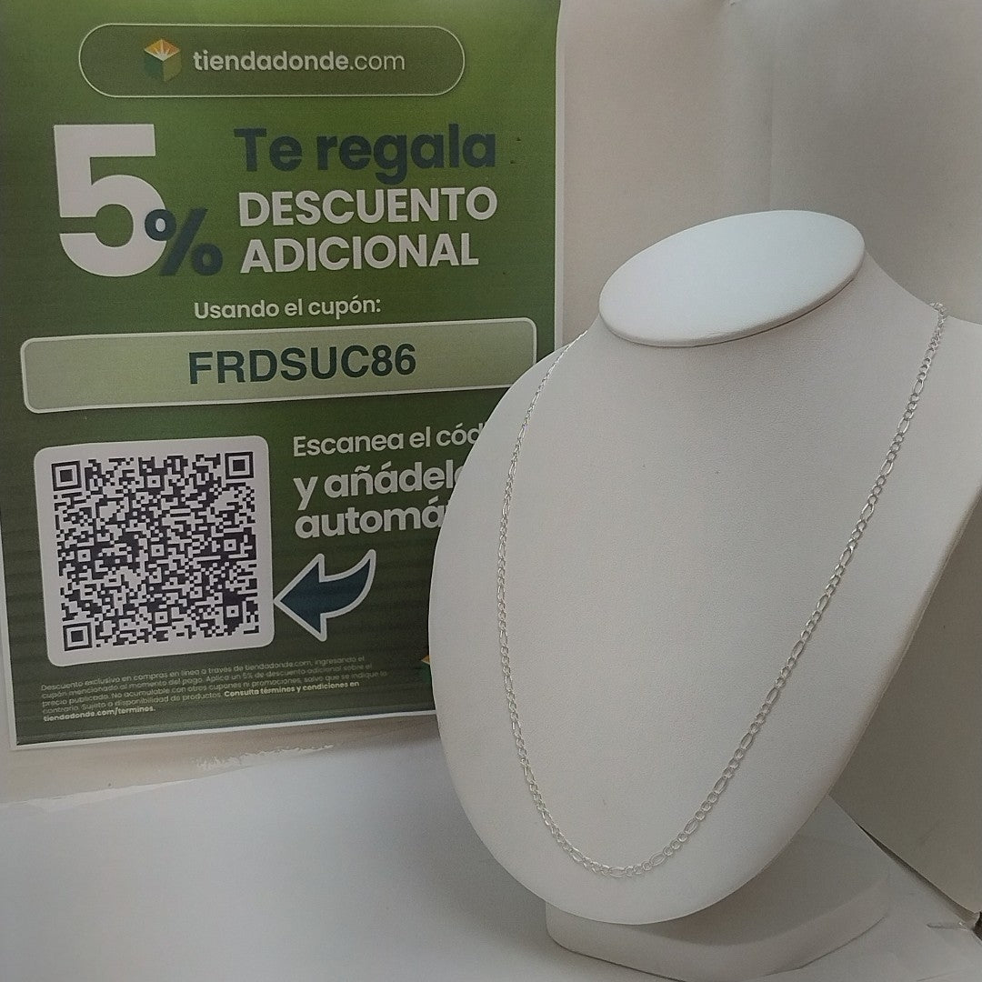 CADENA 3X1 PLATA .925 60 CM 4.82 GR (NUEVO)