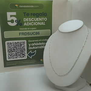 CADENA 1X1 PLATA .925 55 CM 6.82 GR (NUEVO)