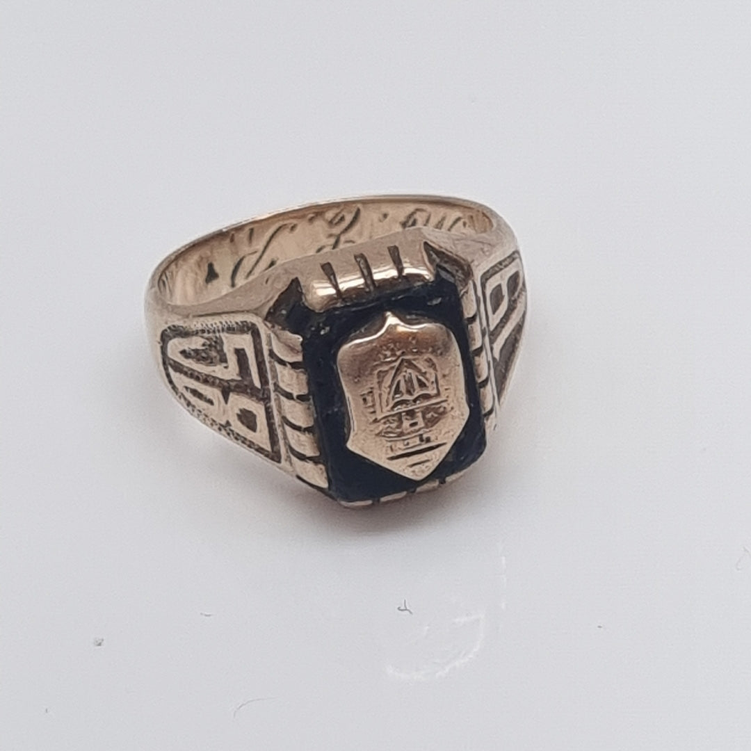 ANILLO DE GRADUACIÓN ORO 10 K 5.6 GRMS (SEMINUEVO)