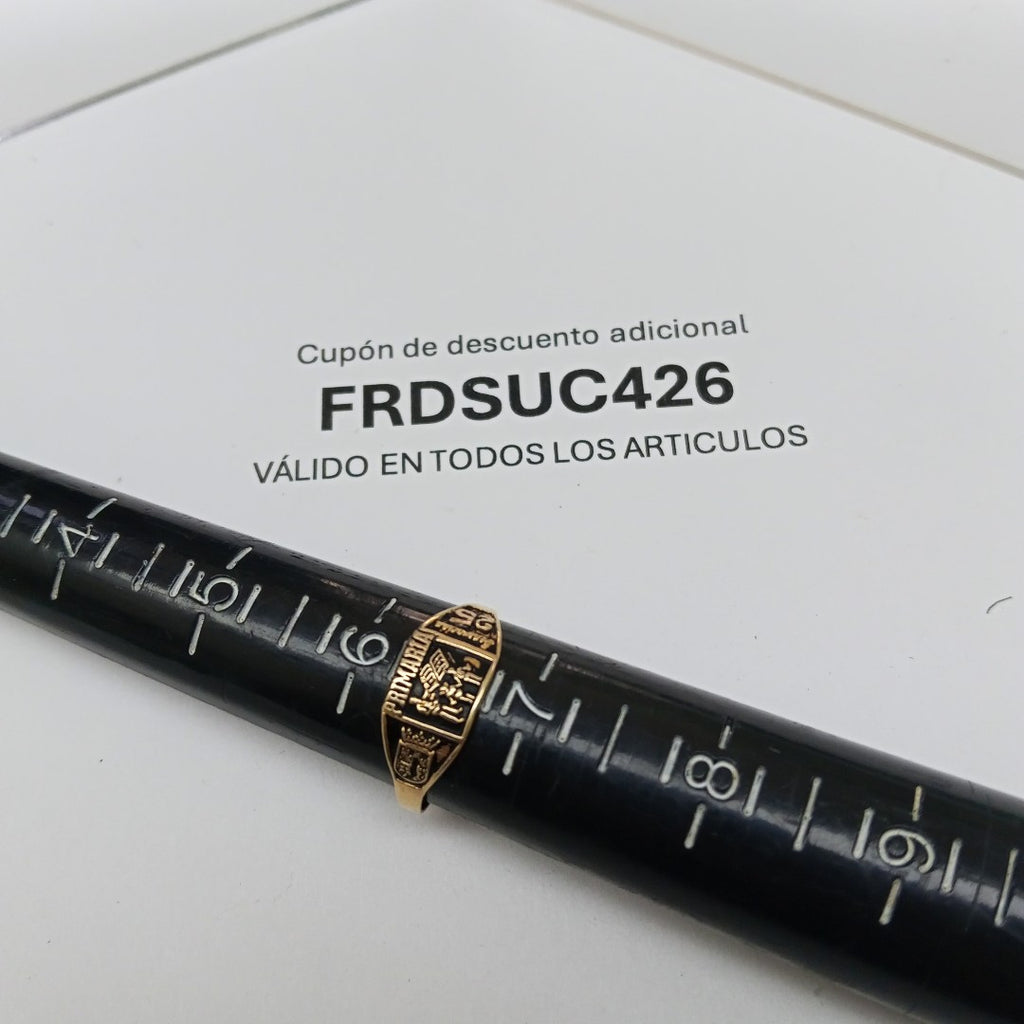 ANILLO DE GRADUACIÓN ORO 8 K 1.1 GRMS (SEMINUEVO)
