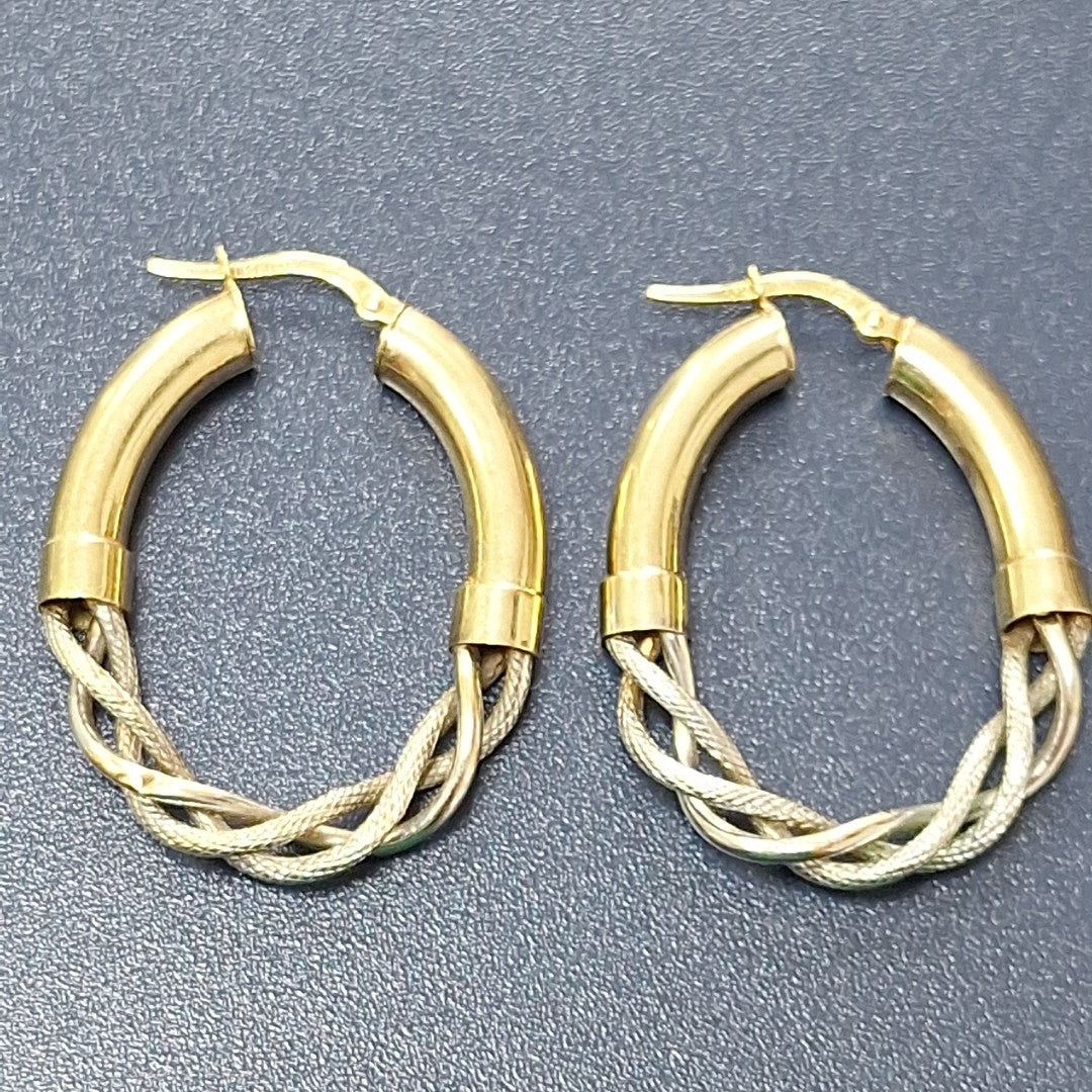 ARRACADAS PAR ORO 10 K 5.3 GRMS (SEMINUEVO)