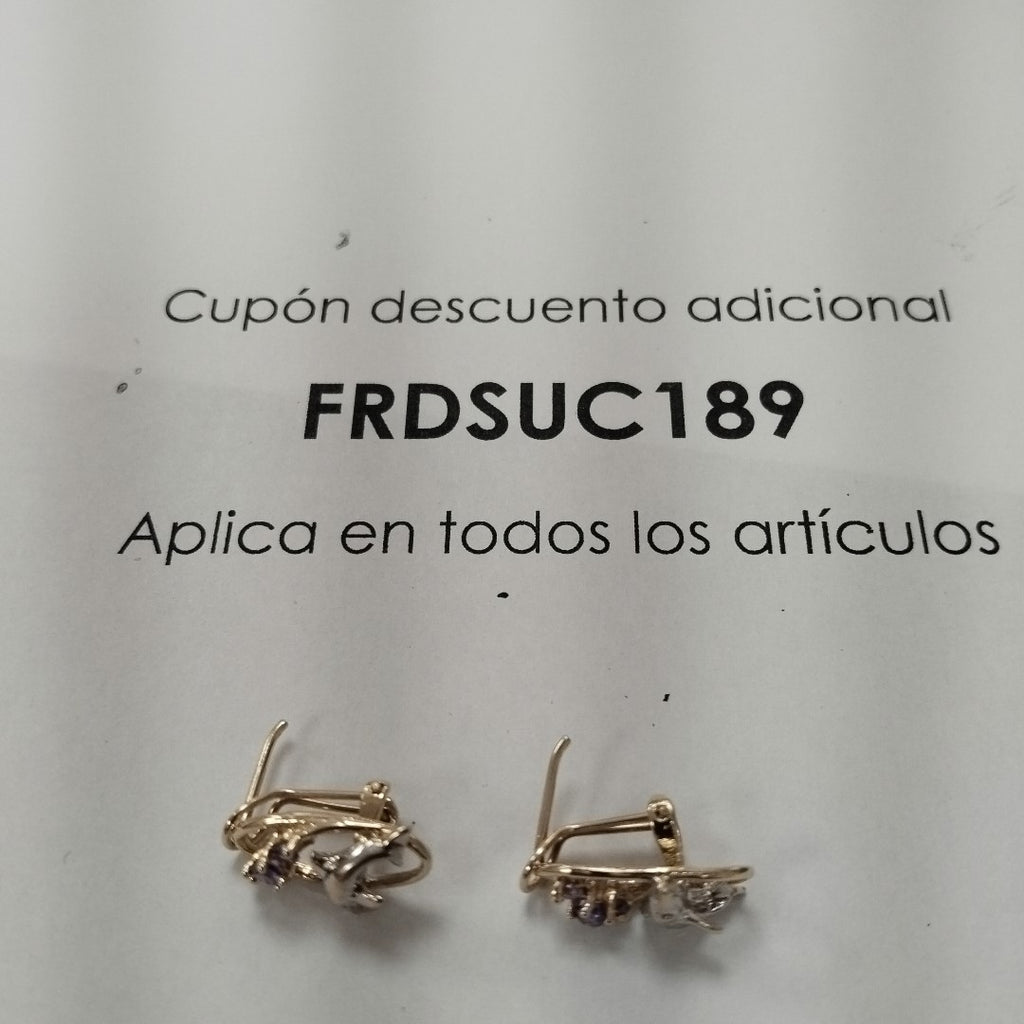 ARETES PAR ORO 10 K 2.8 GRMS (SEMINUEVO)