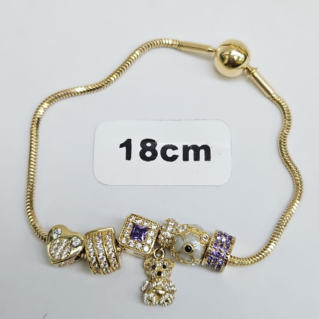 PULSERA CHARM ORO 14K 12.3 (NUEVO)